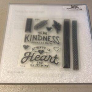 In my heart workshops your way.  B1607. Brand new. Stamps